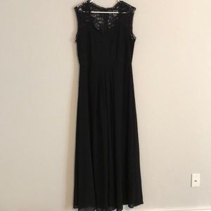 Chiffon and lace bridesmaid dress